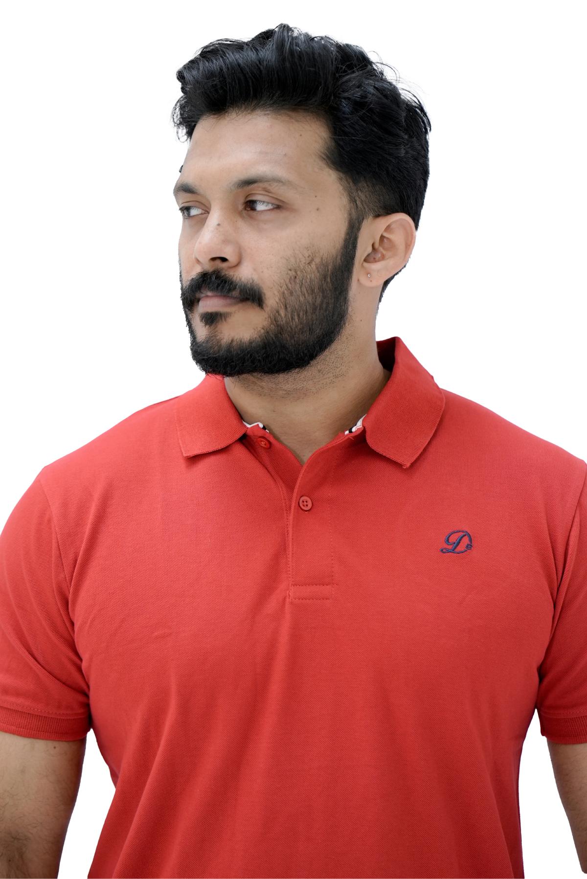 Classic Bright  Red Polo - Image 2