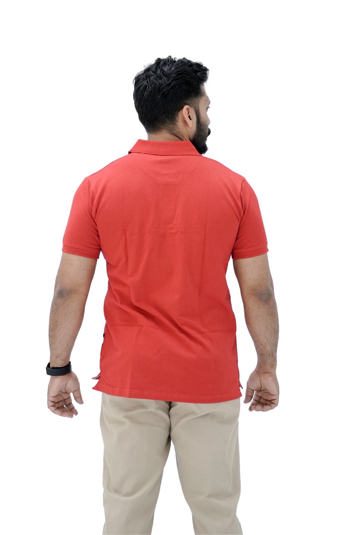 Classic Bright  Red Polo - Image 4