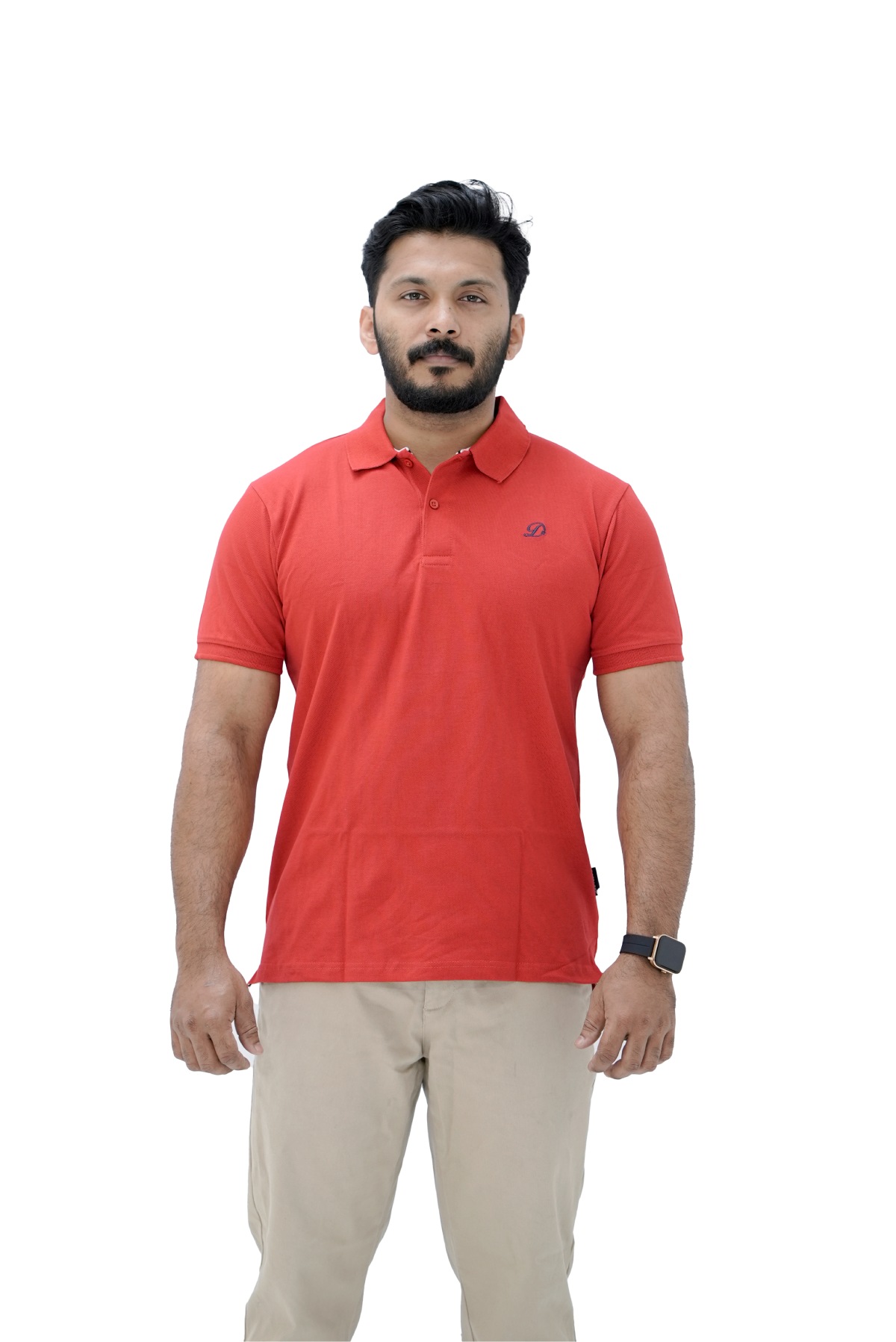 Classic Bright  Red Polo - Image 5