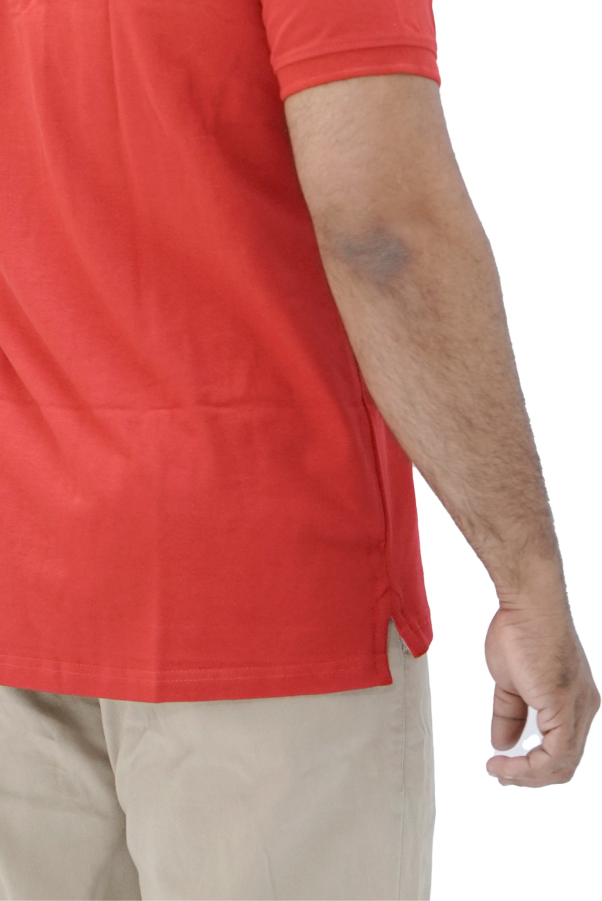 Classic Bright  Red Polo - Image 7