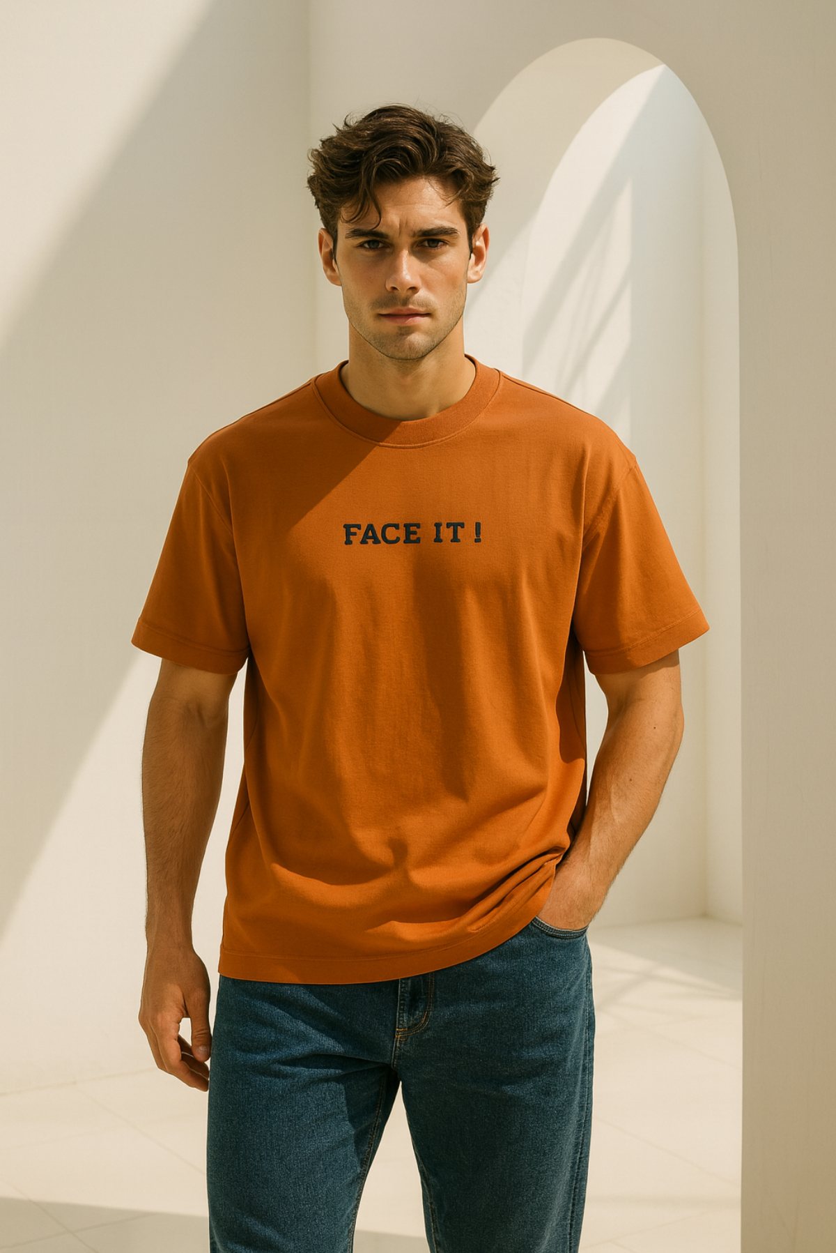 Line Drop Tee - Face It