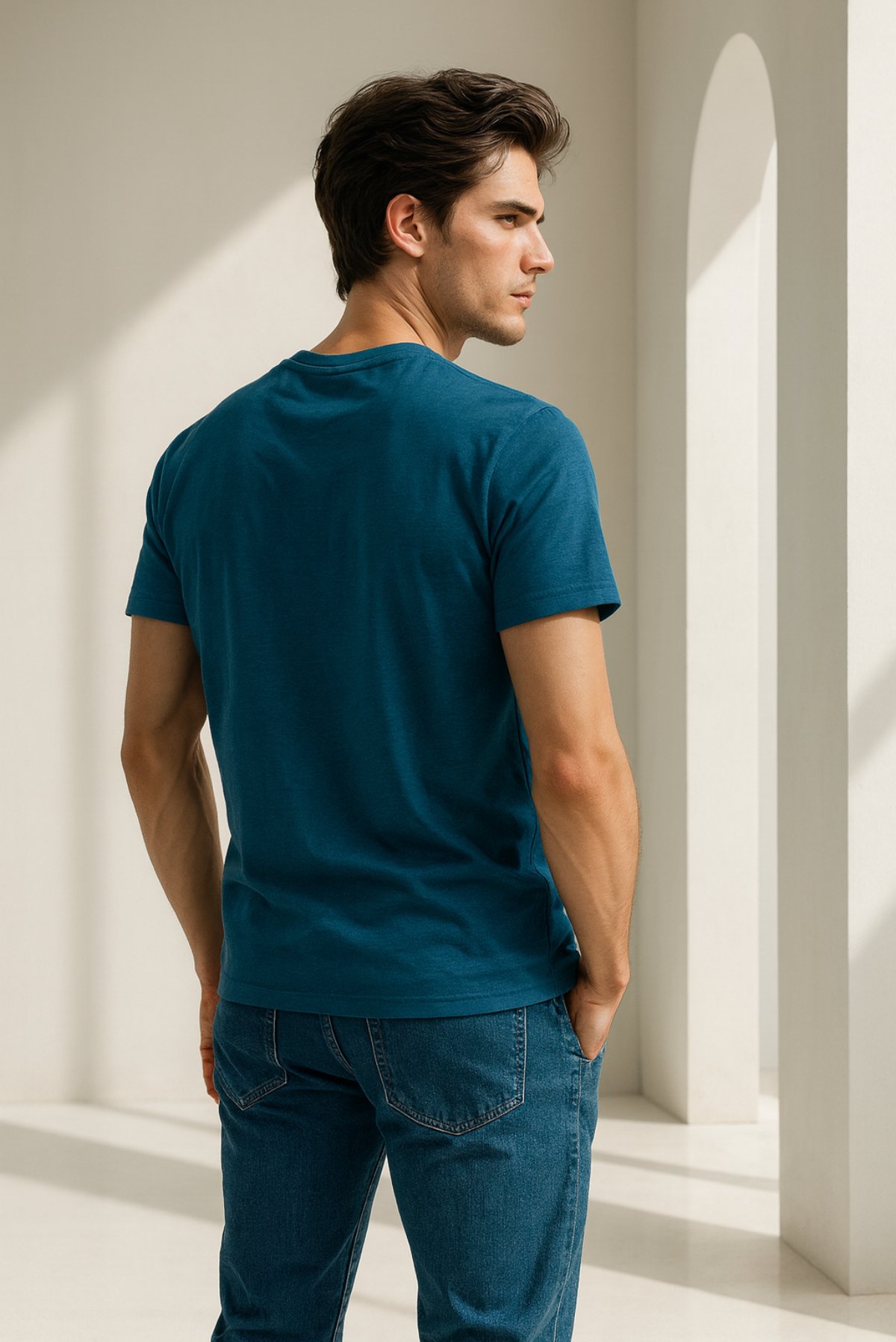 Line Crew Tee - No Courage - Image 2