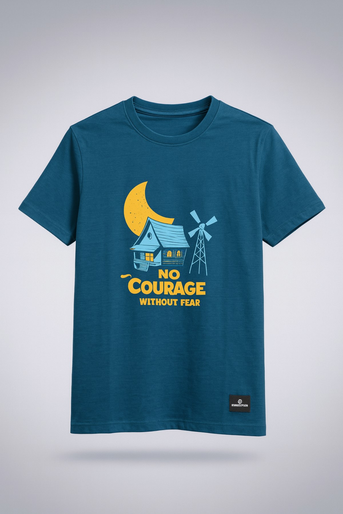 Line Crew Tee - No Courage - Image 3