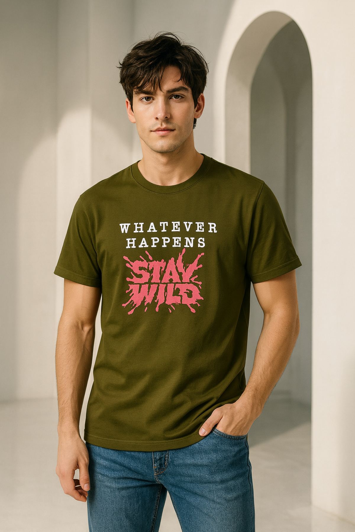 Line Crew Tee - Stay Wild